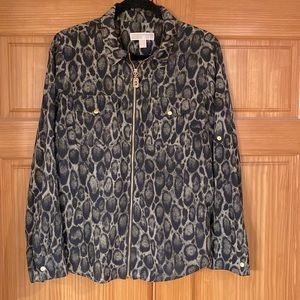 Michael Kors zipper blouse